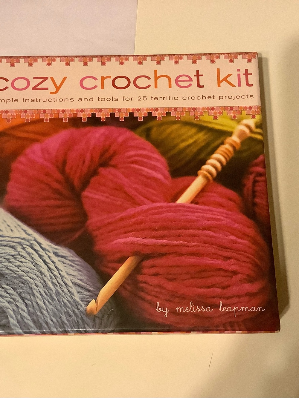 Cozy Crochet Kit by Chronicle Books — Pink, Red, Light Blue, Olive